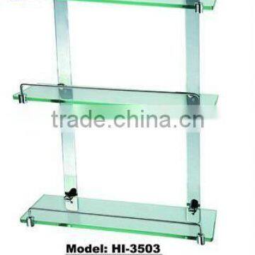 stainless steel 3-tier glass shelf HI-3403