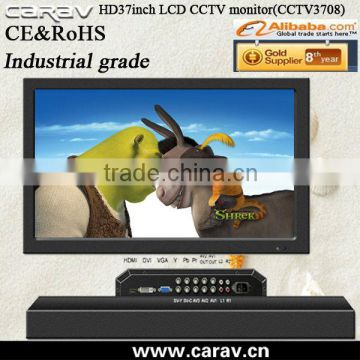 37inch industrial lcd monitor+TV cabinet+operating desk combo cctv wall