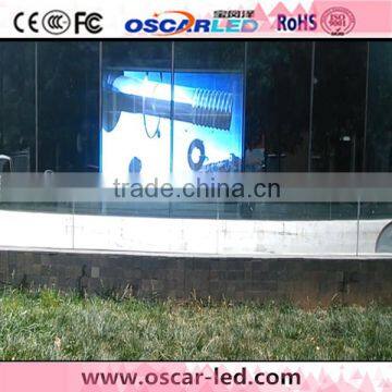 high brightness full color soft clear glass rgb XW5 led window glass display screen