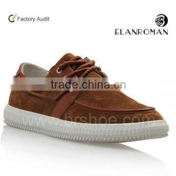 Suede casual mens flat rubber sole shoes