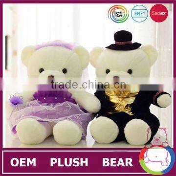 ICTI Plush Marriage Gift Weldding Toy Teddy Bear