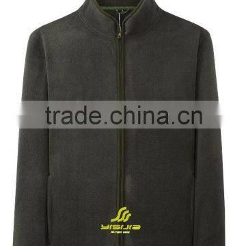 Male custom brand fleece softshell jacket outdoor wear