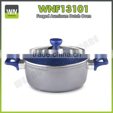 Marble coating aluminium casserole mini casserole sets with different lid