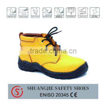 waterproof leather industry work shoe steel toe cap safety shoe 9066-2