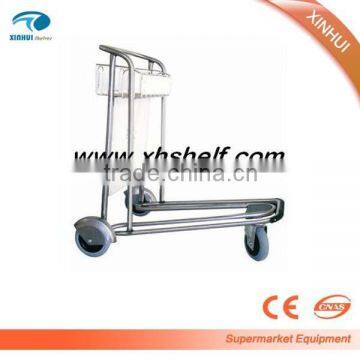 Heavy duty airport baggage trolley