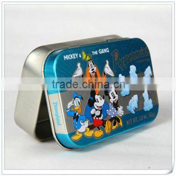 4c printing hinged small tin box