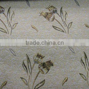 Jacquard leaves pattern cotton&polyester fabric DMF-0110