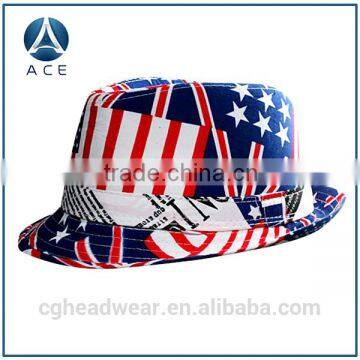 flag printing top hat