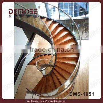 glass balustrade staircase / glass stair risers for interior