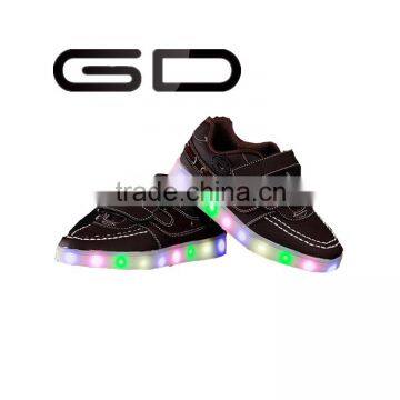 GD kids sneakers cool lighting buckle upper sports LED shoes