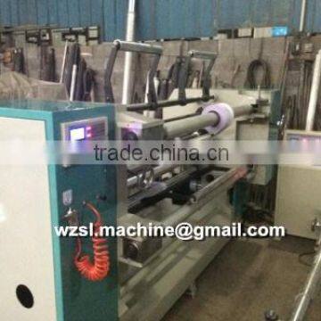 High effective plastic film slitting rewind machine