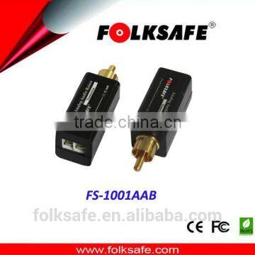 Folksafe audio and video extender wireless lan no USB wifi FS-1001AAB analog audio balun