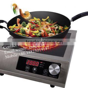 2016 High Power 3000-3500W induction fryer all metal induction cooker