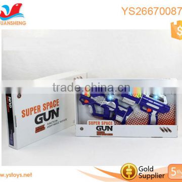 China supply wholesale child summer toys plastic gun battery operated toy for kids