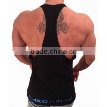 100 Cotton Gym Wear Bodybuilding Singlet Men Custom Printed Tank Top photo-4