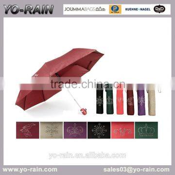 Yo rain best quality 3 folding umbrella rain umbrella and sun umbrella