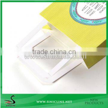 Sinicline Factory Design Handmade Craft Paper Bag With Paper Handle For Garment