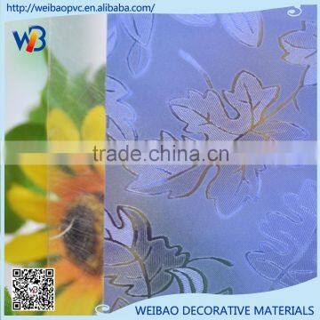 bule Frosted / Etched embossed glass film 3K