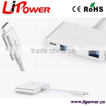 New Design Aluminum Usb 3.1 Charge Type C Hub photo-2