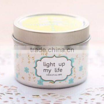 wholesale candle tin box manufacturers/round tin box/custom metal box