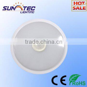 IP20 plastic 15w ceiling light with motion sensor