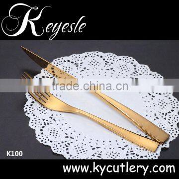 Good Quality Gold Plated Cutlery Set Stainless Steel photo-2