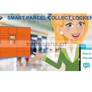 Deposit electronic selectable locker with remote control