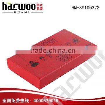 Red printed customized T-shirt box for happy new year