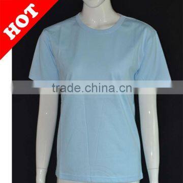 200g 100% cotton T-shirt on hand promotion(Sky blue)