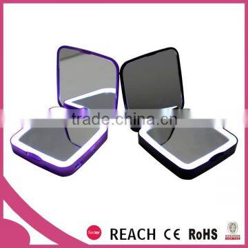 Mobile Phone Power Bank Cosmetic Mirror 5x Magnifying With Led Light photo-6