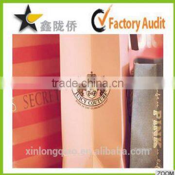 2015 environment friendly paper bag with cotton rope handle