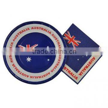 Paper Plate With Papwe Napkin