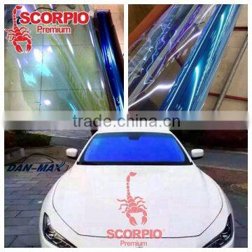 2016 New arrival 75% reflective Aurora blue mirror window tint for car                        
                                                Quality Choice