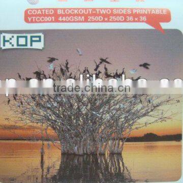 PVC coated flex banner--Blockout 250D*250D 20*20 610gsm