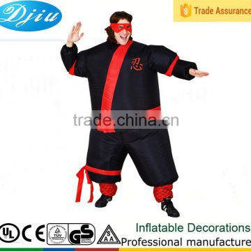 DJ-CO-166 black dress Ninja type cosplay inflatable Warrior costume party jumpsuit