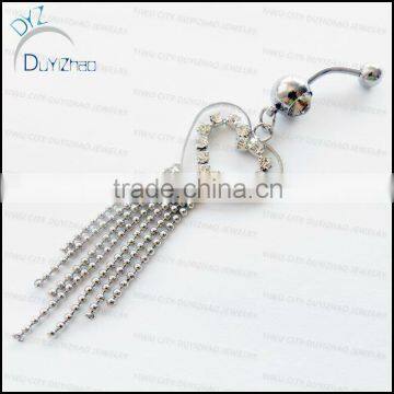 navel belly ring 2013 new products vibrating navel rings