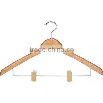 Professional Standard Wood Clothes Hanger With Locking Bar photo-6