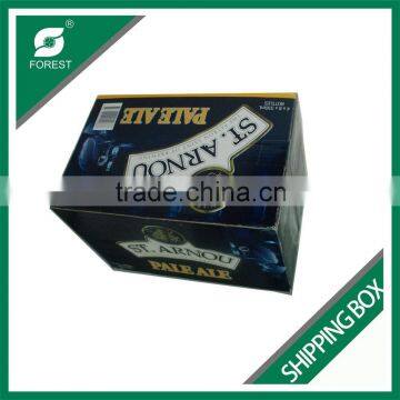 COLOR PRINTED WINE BOTTLE CARDBOARD WHOLESALE SHIPPING BOXES 24 BOTTLES BEER SHIPPING BOX WITH DIVIDERS Quality Choice photo-6