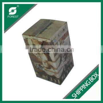 SINGLE WINE BOTTLES PAPER SHIPPING BOX LUXURY WINE CORRUGATED SHIPPING BOX