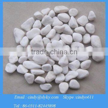 Cheap white pebble stone for garden decoartion