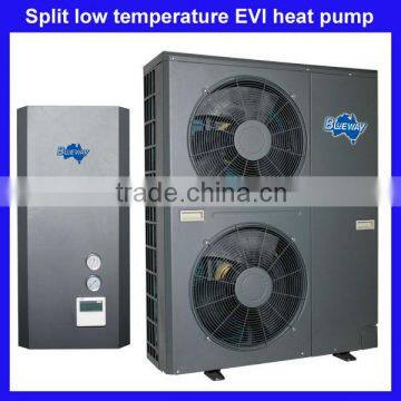 Low temperature evi heat pump water heater split system