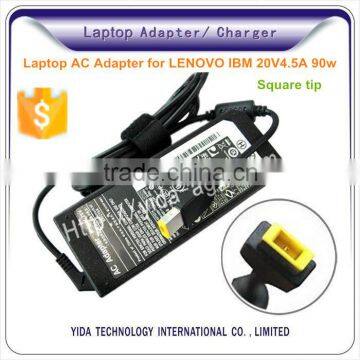 for home and car use laptop ac dc adapter charger with usb port for lenovo 20V 4.5A