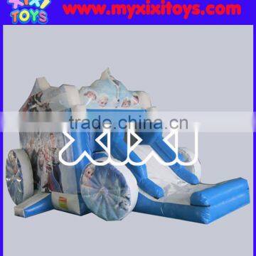 Outdoor Frozen Inflatable Carriage Bouncer Slide Combo