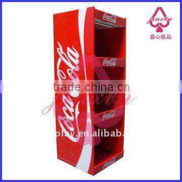 Portable Supermarket Paper Display for beverage sales promotion