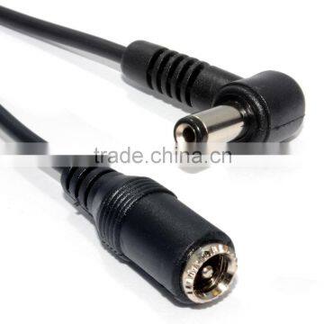 12V Socket right angle Male to female DC power cable