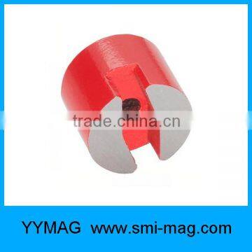 red paint Alnico button magnet