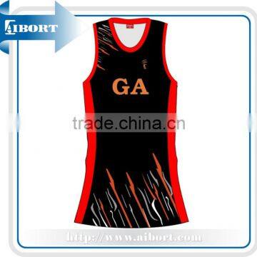 KNT-3-30 summer quick dry polyester fashion netball wear