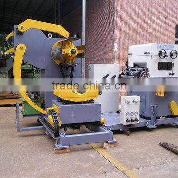 pneumatic sheet metal feeder straightener and uncoiler