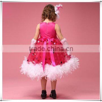 2015 Baby Girl Feather Dress Kids Girl Dresses for Wedding Party Holiday From Manufacturer Customization Clothing Supplier GZ photo-2