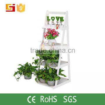 Outdoor Garden easy assemble Plant Stand,4-Tier Flower Pot Stand